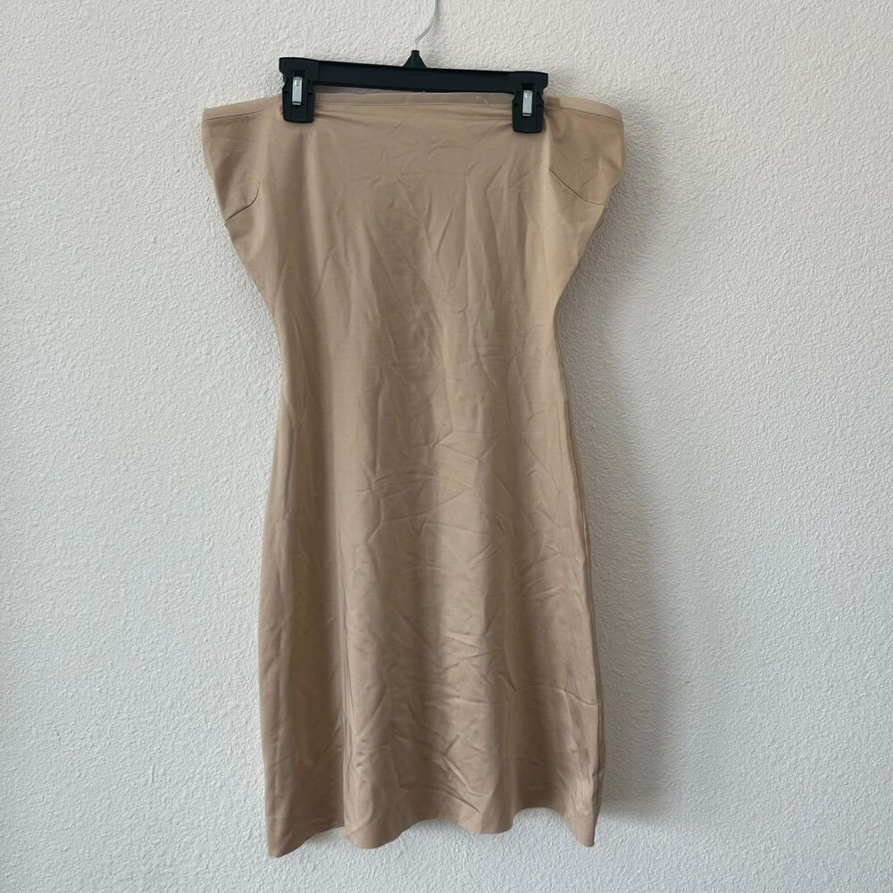 SPANX L Strapless Slip‎ Tan Beige Simplicity Convertible No Straps Shapewear